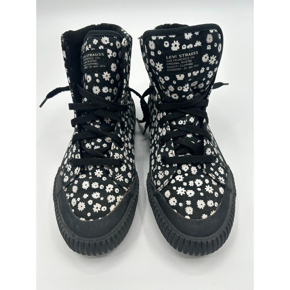 Levi's  Women's Floral Olivia Floral Fabric Hightop Shoes Size 8 - Picture 5 of 9